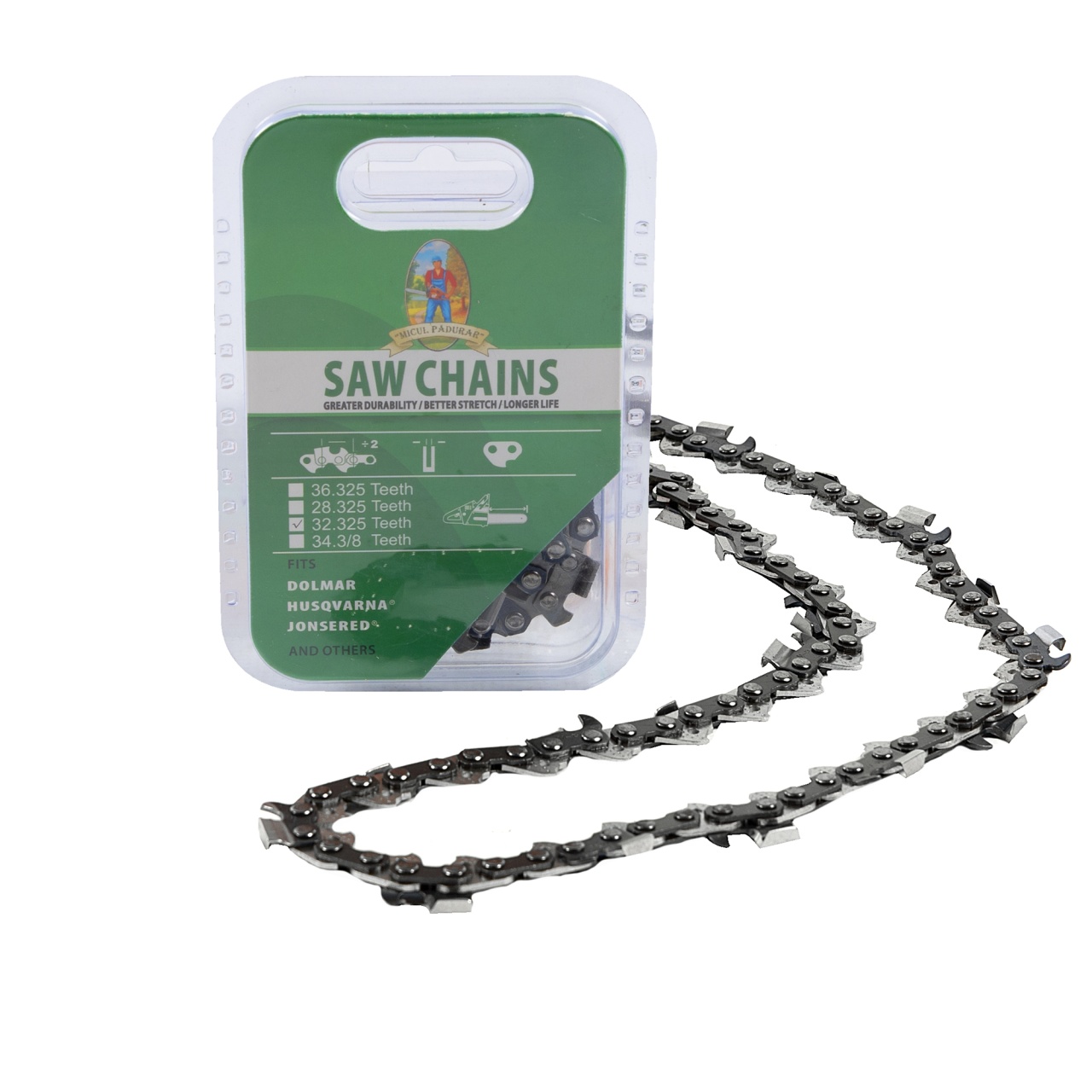 Drujbe si accesorii - Lant drujba Micul Padurar, lungime 16'', pas 0.325'', grosime 1.3mm, 64 pinteni, 32 dinti, full chisel