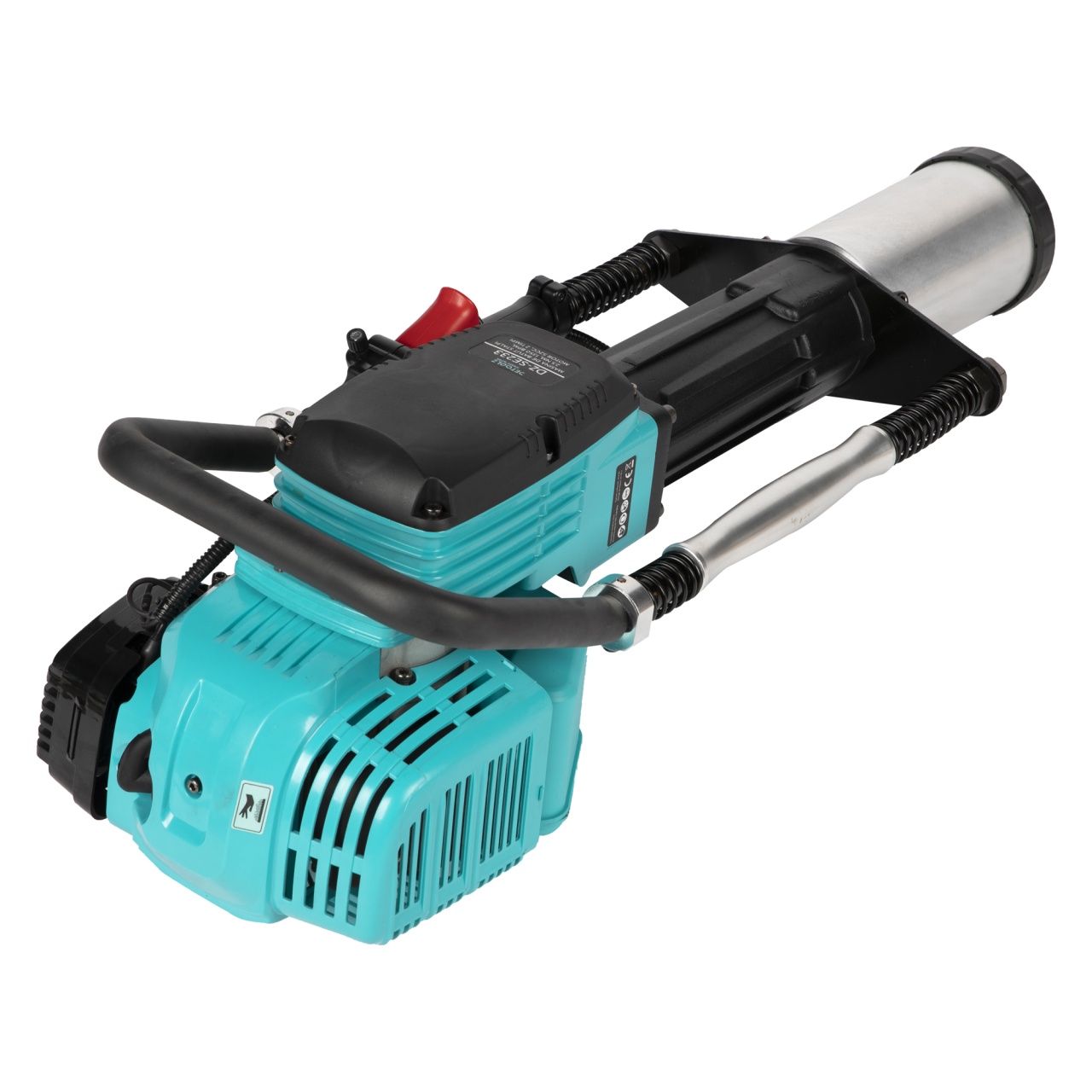 Masina batut stalpi, Detoolz, capacitate cilindrica 52CC, putere 2CP, motor benzina 2 timpi, energie maxima de impact 55J, frecventa maxima impact 1350 BPM - imagine 3