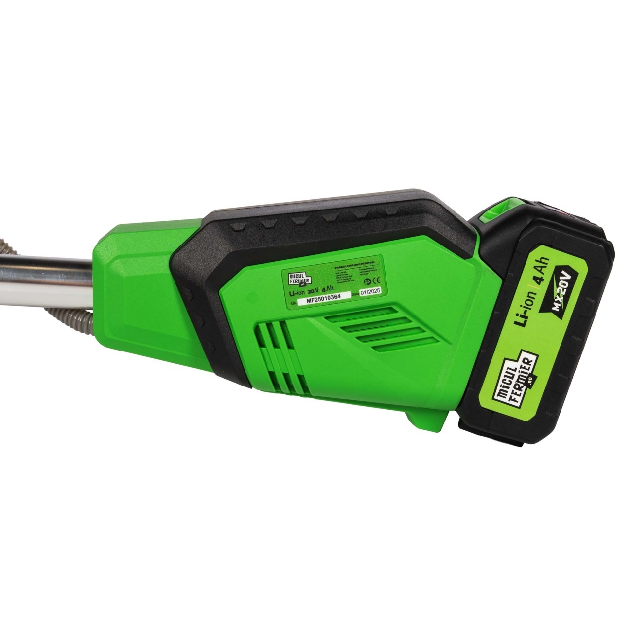 Motocoasa (Trimmer) electrica Micul Fermier 20V, 2 acumulatori 4Ah, maner dublu, motor fara perii [6]