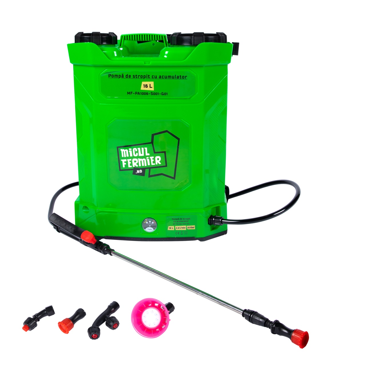 Fara categoriee - Pompa de stropit cu acumulator, Micul Fermier 16L