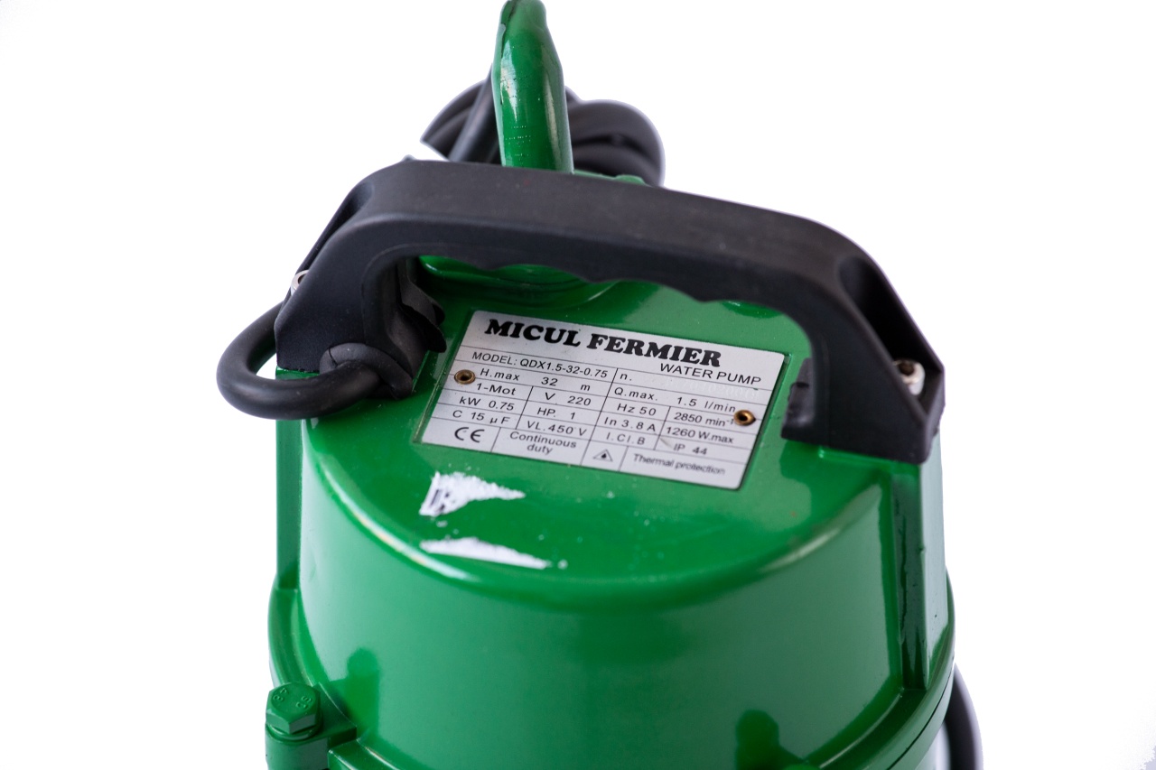 Pompa evacuare Micul Fermier, 0.75 kW, debit maxim 3900 l/h, inaltime maxima de pompare 32m, corp pompa fonta - imagine 2