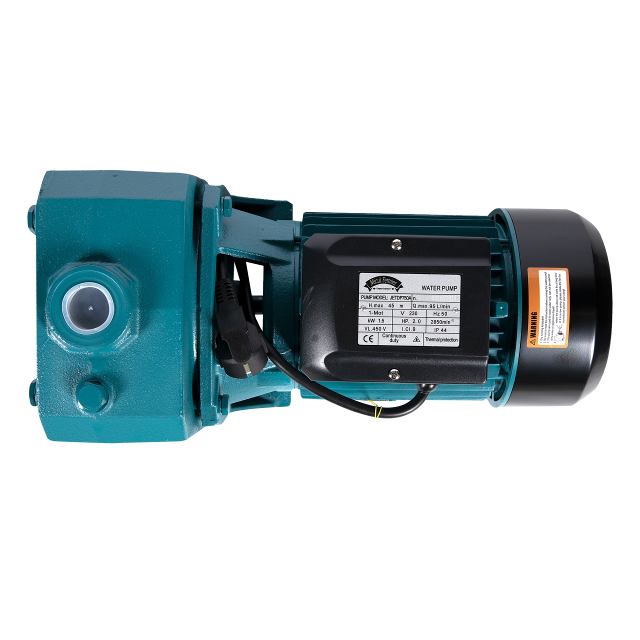 Pompa suprafata JET de adancime 1.5KW 45m DP750A - imagine 3