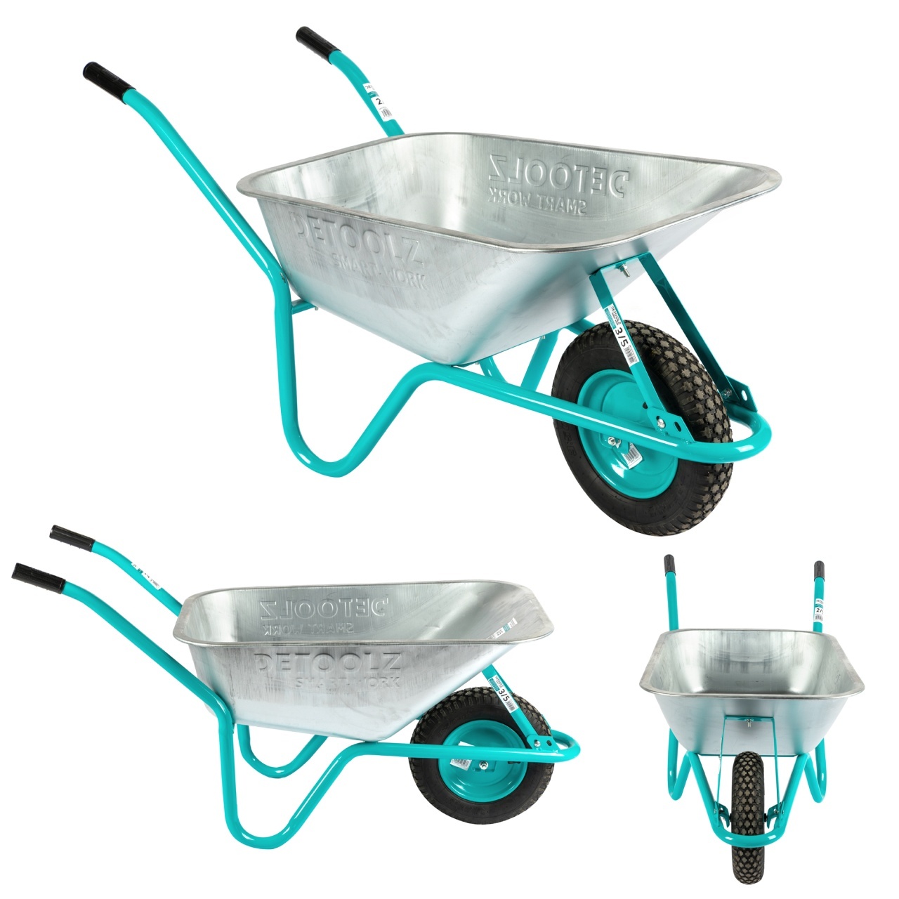 Accesorii - Set 10buc roaba metalica 85L cuva otel zincat