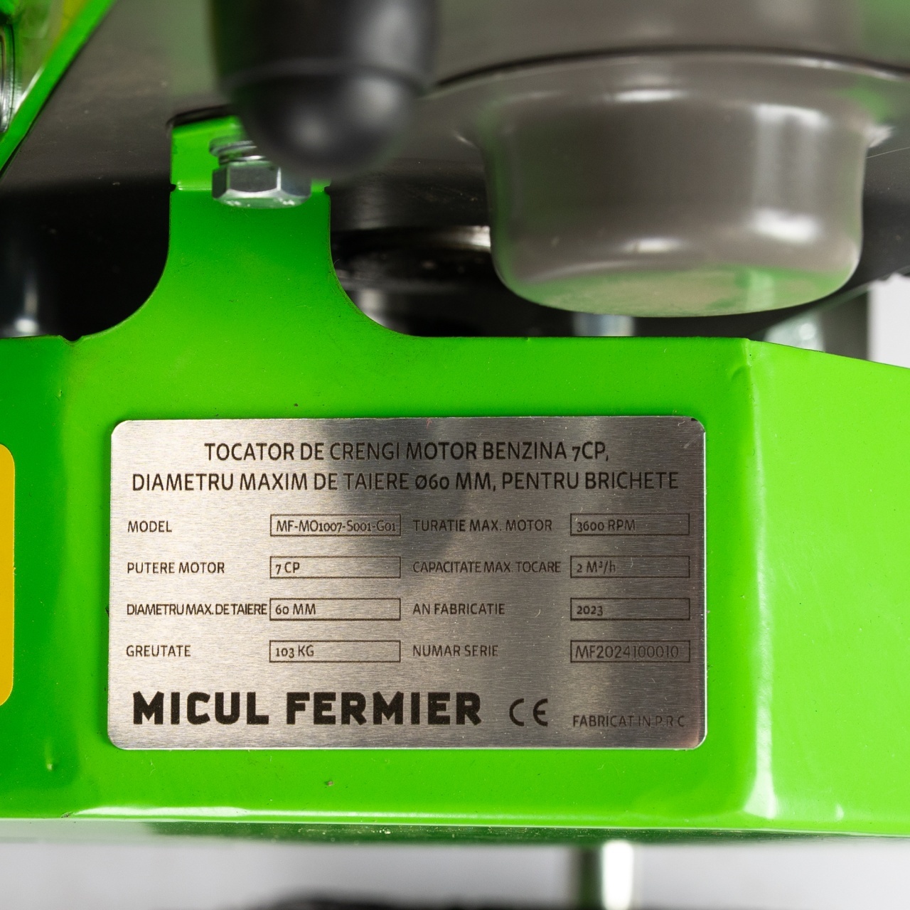 Tocator de crengi Micul Fermier, motor benzina 7CP, 80mm diametru maxim de taiere, pentru brichete [2]