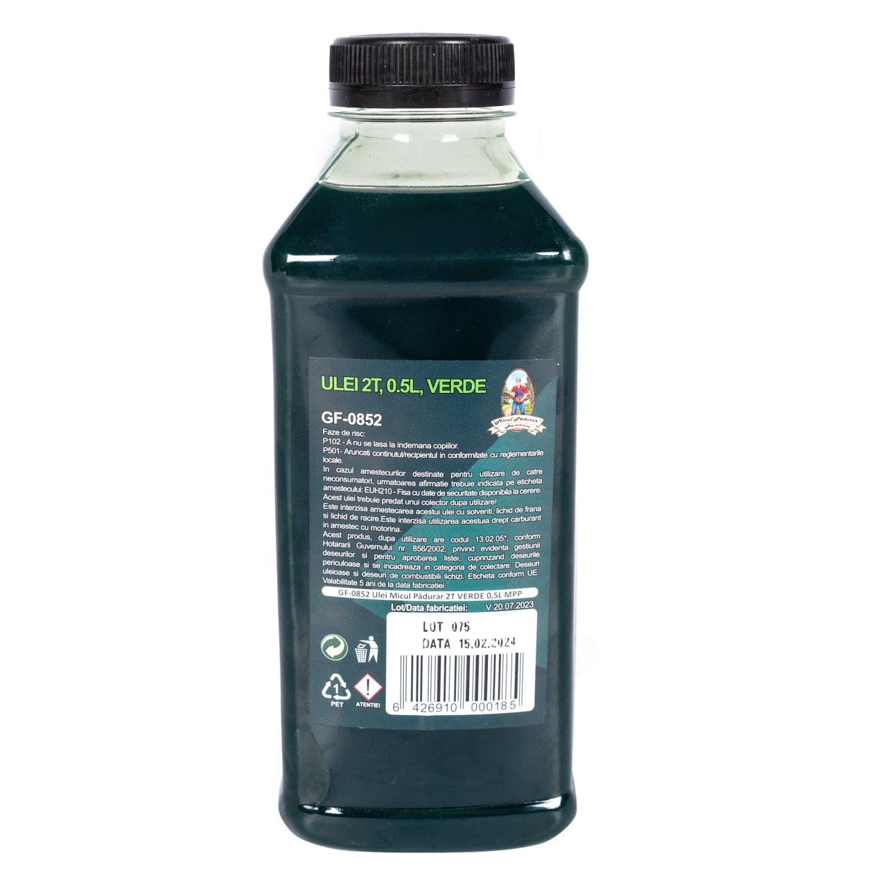 Consumabile si accesorii - Ulei amestec 2T Micul Padurar, Verde, 0.5L