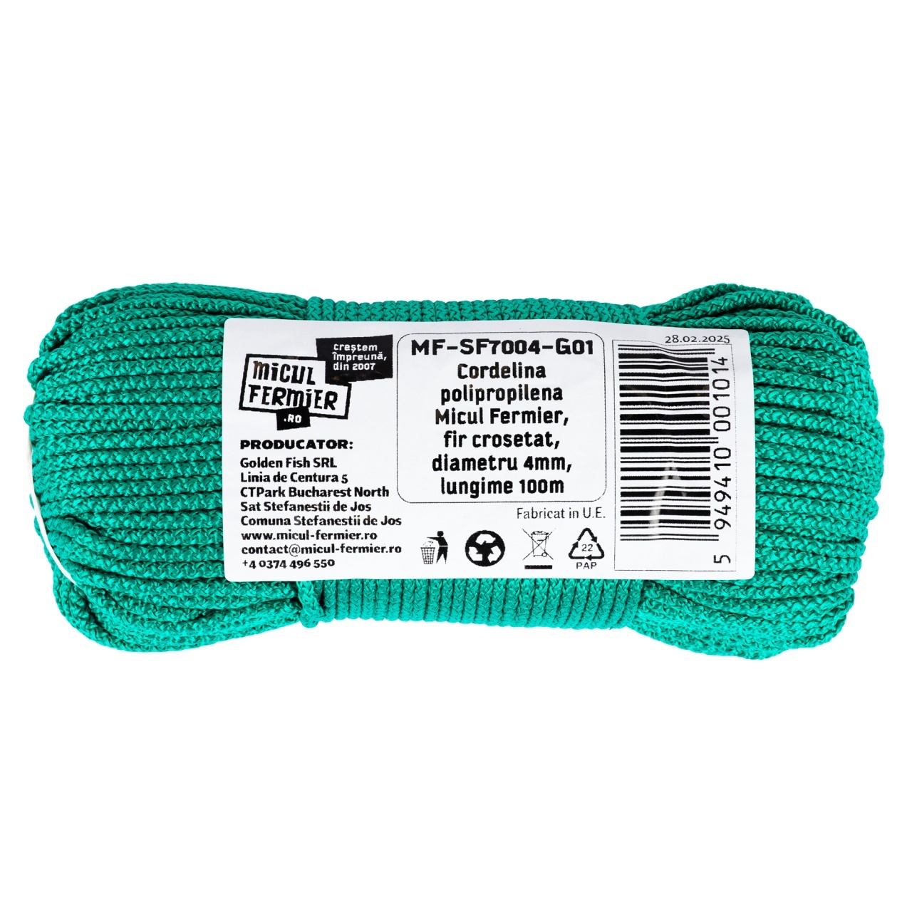 Cordelina polipropilena Micul Fermier, fir crosetat, diametru 4mm, lungime 100m [1]