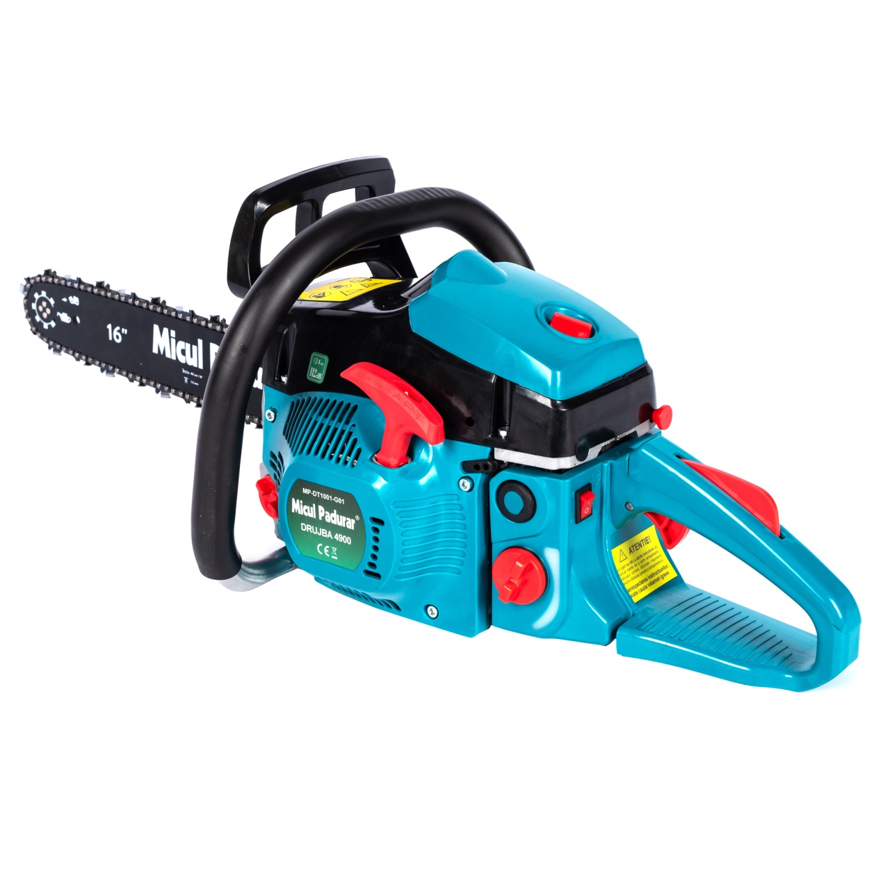 Drujbe pe benzina - Drujba Micul Padurar 4900XC, capacitate cilindrica 49cc, 2.6 CP, 1 lant 16" + 1 lama, pornire rapida