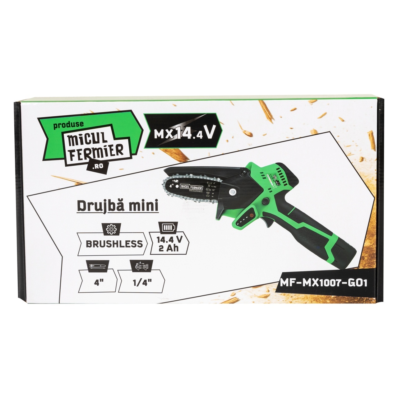Drujba Mini Pe Acumulator Micul Fermier MF-MX1007-G01, 14.4V, 2 Ah, Lama 4