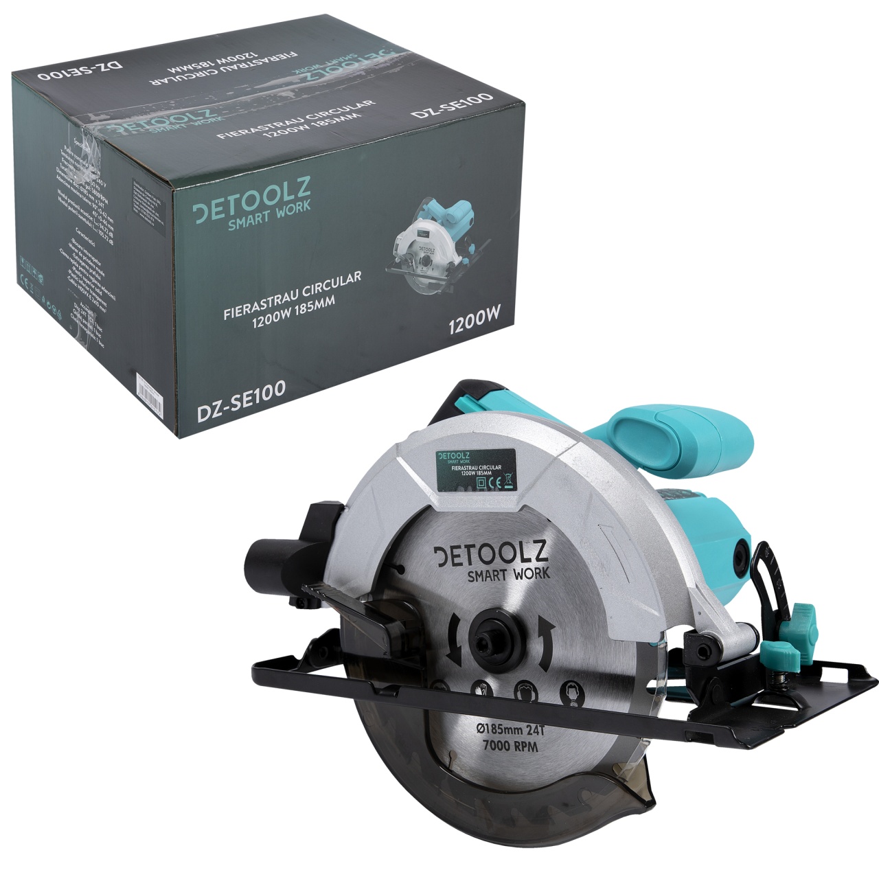 Fierastrau circular 1200W 185mm - imagine 2