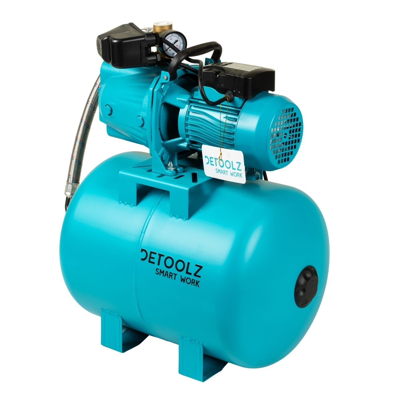 Hidrofor 0.9 KW Detoolz DZ-P122-G02, Debit Maxim 3300L/h, Inaltime Maxima Pompare 45M, Corp Pompa Fonta, Butelie 50L