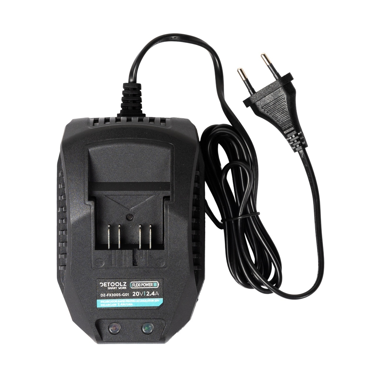 Incarcator rapid pentru acumulator 20V, incarcare 2.4A/h, Detoolz [3]