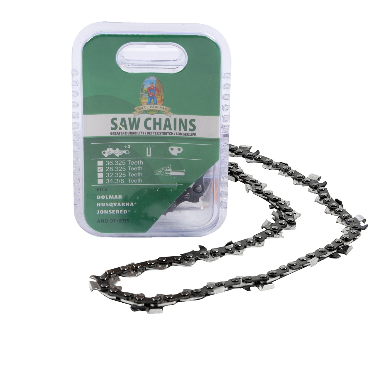 Drujbe si accesorii - Lant drujba Micul Padurar, lungime 13'', pas 0.325'', grosime 1.3mm, 56 pinteni, 28 dinti, full chisel