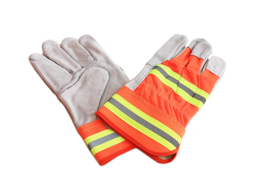 Manusi - Manusi de protectie Micul Fermier, din piele, reflectorizante