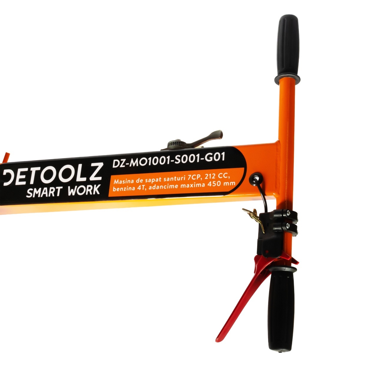 Masina de sapat santuri, Detoolz, 7 CP, 212 CC, benzina 4T, adancime maxima 450 mm - imagine 2