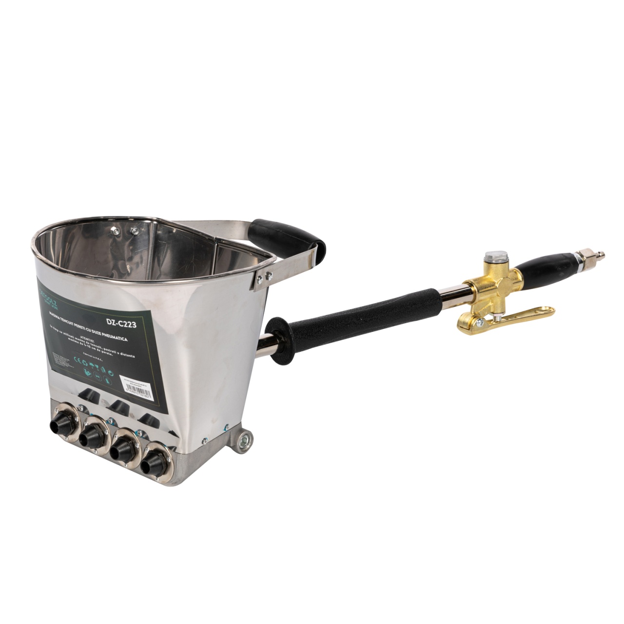 excentice - Masina de tencuit pereti Detoolz, pneumatica