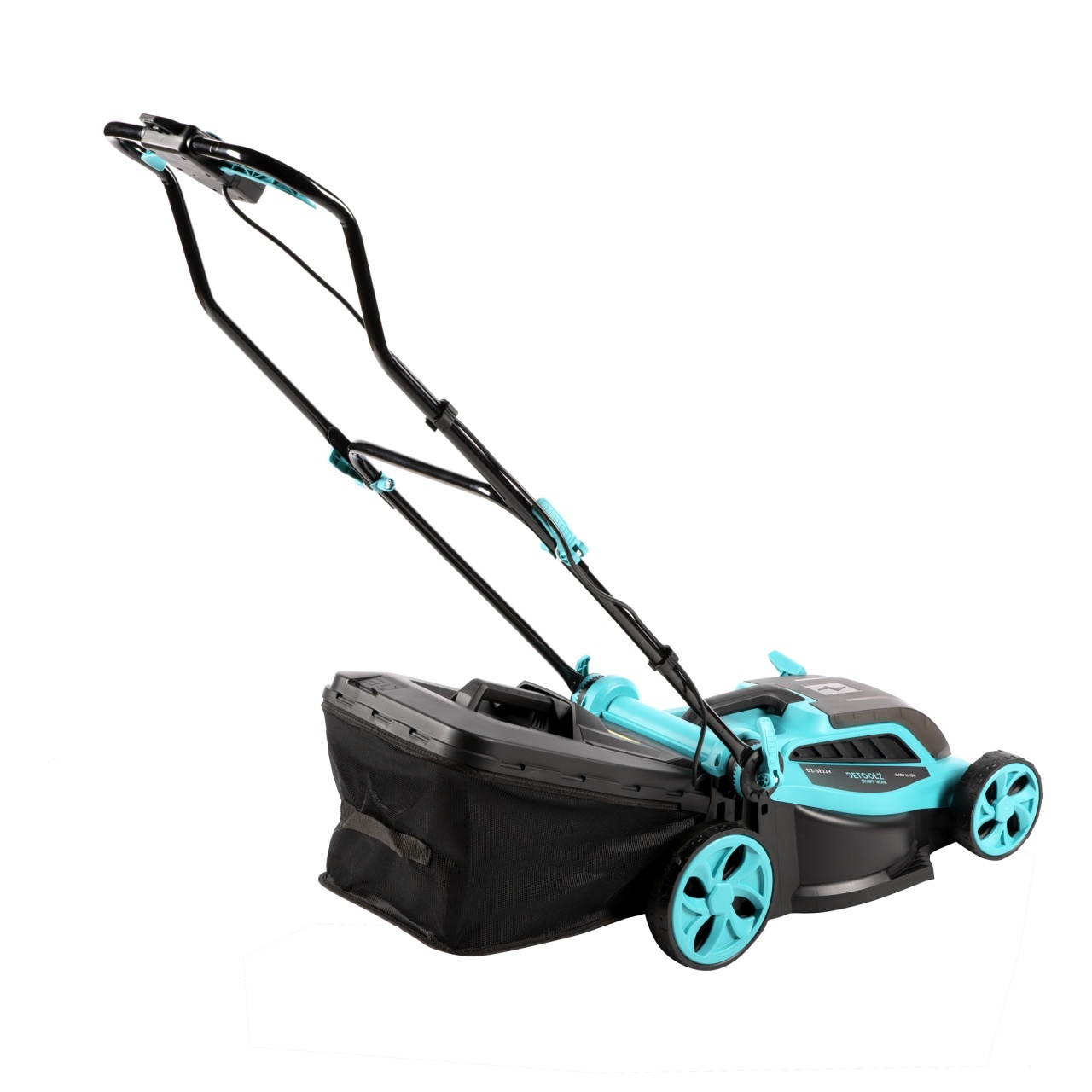 Masina de tuns gazon Detoolz, doua porturi 18V, latime de taiere 38cm, colector 36L - imagine 2