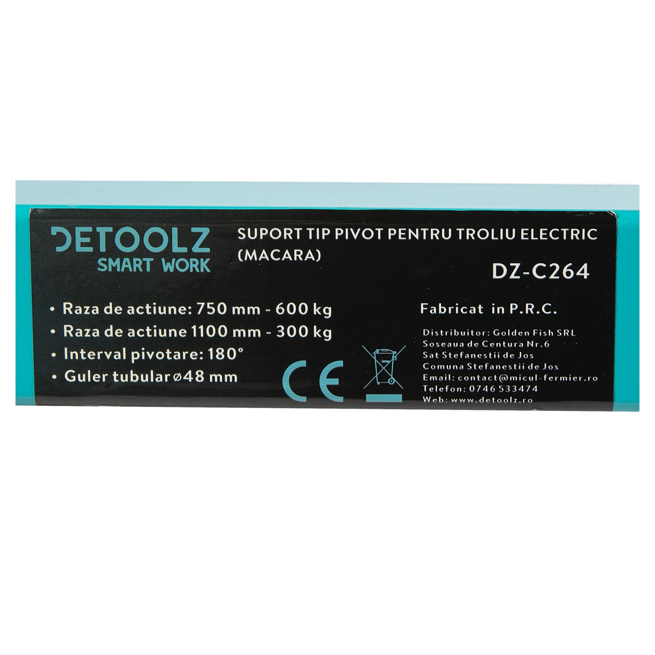 Suport tip pivot pentru troliu electric (macara) - imagine 3