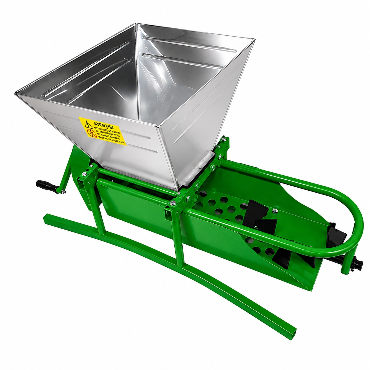 Zdrobitor De Struguri Manual Micul Fermier MF-ZD1005-G01, Capacitate Cuva 30 Litri, Capacitate Productie 200Kg/h