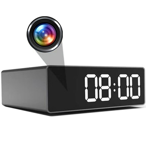 iUni Ceas cu Camera Spion IP33, Wi-Fi, Full HD, 150 grade, Night Vision, Senzor de miscare, P2P