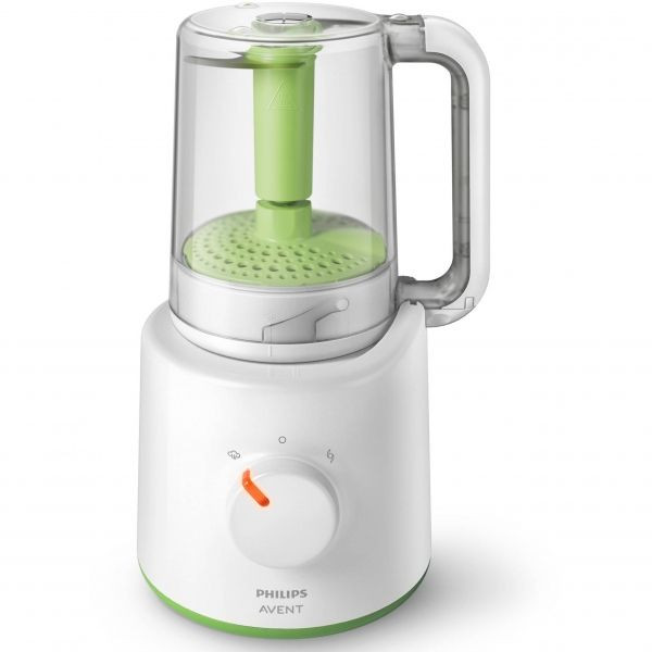 Aparat de gatit cu abur si blender 2in1 Philips Avent SCF870/20, pahar gradat, spatula, 1 viteza