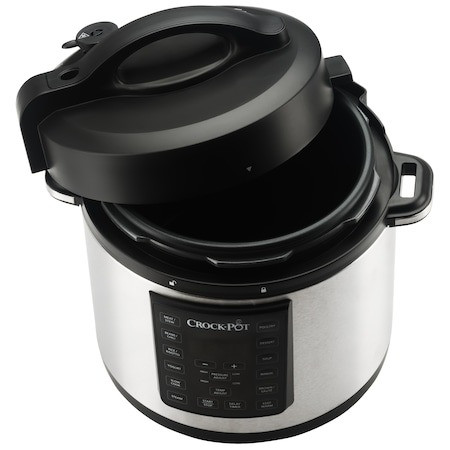 Multicooker cu gatire sub presiune Crock-Pot Express CSC051X, 1000 W, 5.6 l, control digital, 8 programe