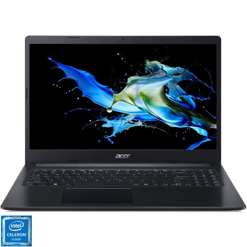 Laptop Acer 15.6\'\' Extensa 15 EX215-31, FHD, Procesor Intel® Celeron® N4020 (4M Cache, up to 2.80 GHz), 4GB DDR4, 256GB SSD, GMA UHD 600, No OS, Black