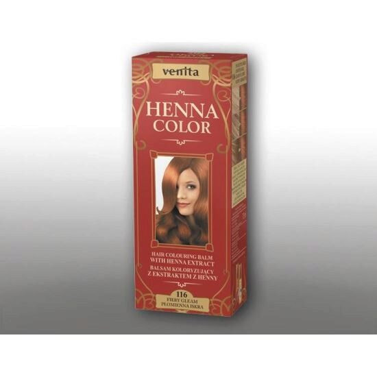 Balsam colorant pentru par, Henna Sonia nr.116 - Rosu intens - 75 ml