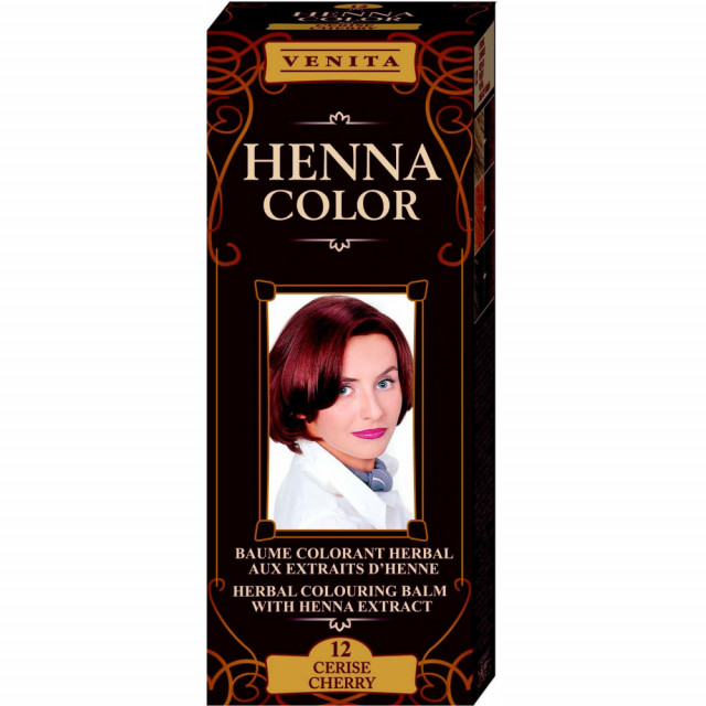 Balsam colorant pentru par, Henna Sonia nr.12 - Cherry - 75 ml