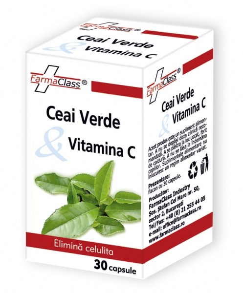 Ceai verde & Vitamina C - 30 cps