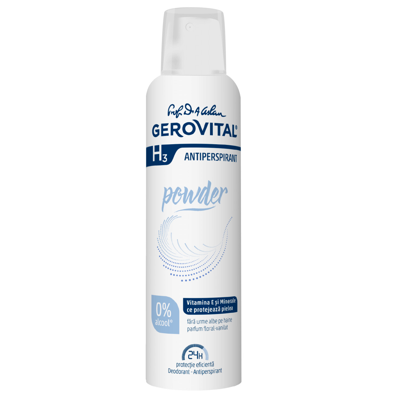 Gerovital H3 Deodorant Antiperspirant Powder - 150 ml