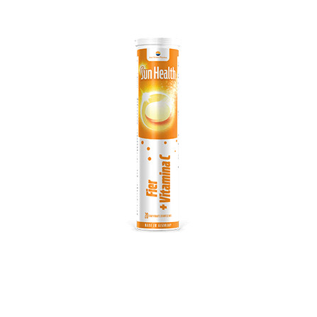 Sun Health Fier+Vitamina C - 20 cpr efervescente