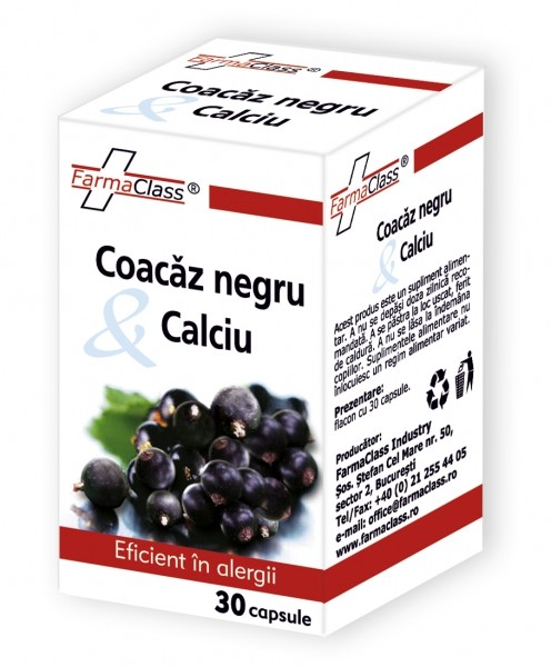 Coacaz negru & Calciu - 30 cps