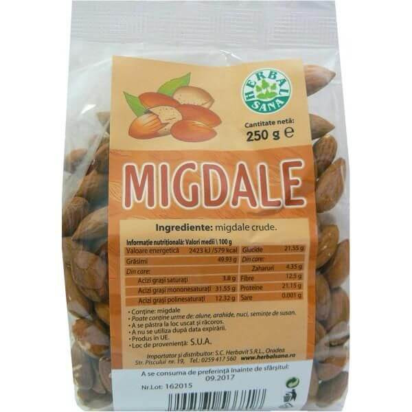 Migdale crude - 250 g Herbavit