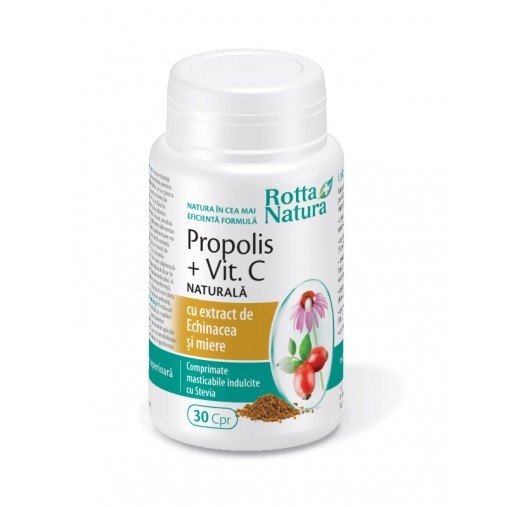 Propolis + Vitamina C+ Echinacea + Miere - 30 cps