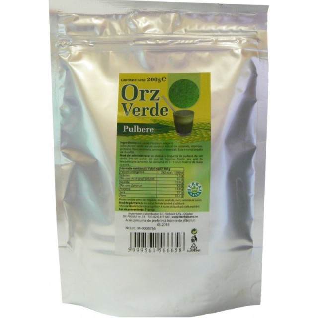 Pulbere de Orz verde - 200 g Herbavit