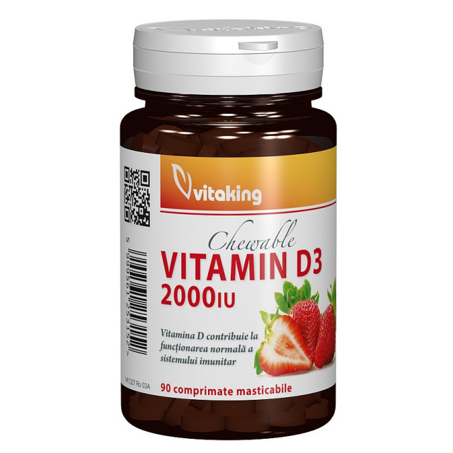 Vitamina D3 2000UI - 90 cpr masticabile