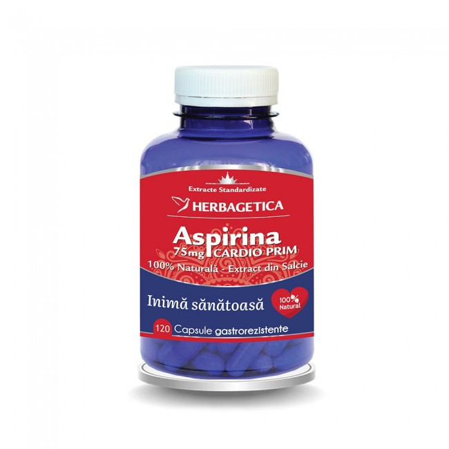 Aspirina naturala Cardio Prim - 120 cps