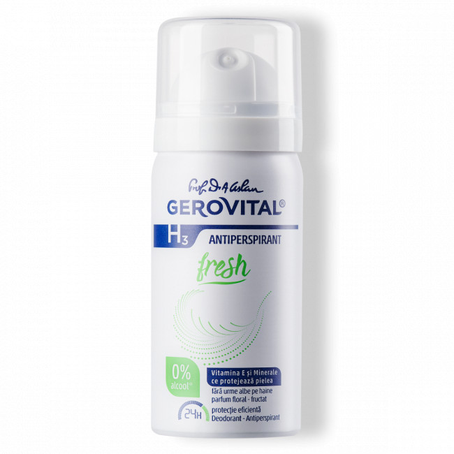 Gerovital H3 Deodorant Antiperspirant Fresh - 40 ml