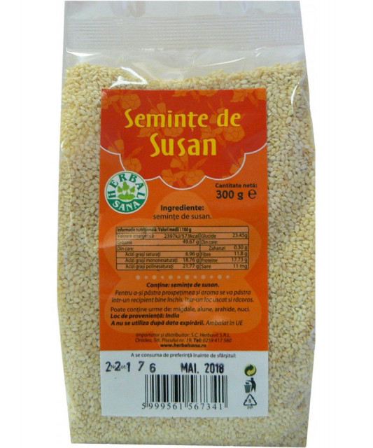 Seminte susan - 300 g Herbavit