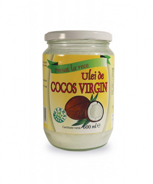 Ulei cocos virgin presat la rece - 600 ml