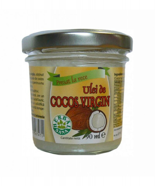 Ulei cocos virgin presat la rece - 90 ml