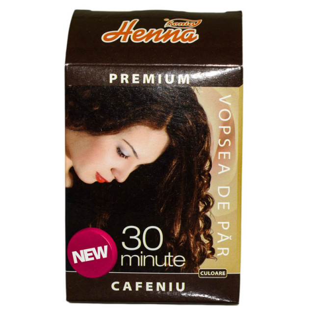 Vopsea de par Henna Sonia Premium, Cafeniu - 60 g