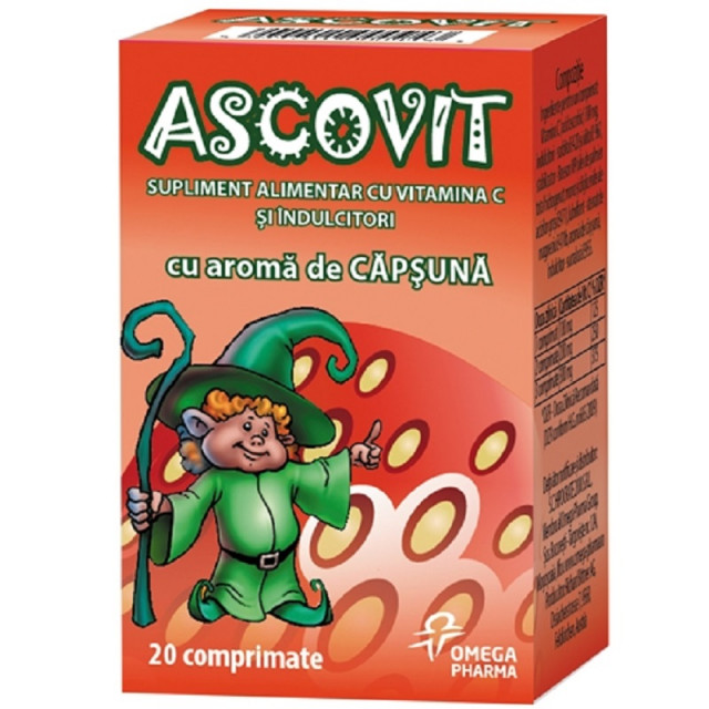 Ascovit capsuni 100 mg - 20 cpr