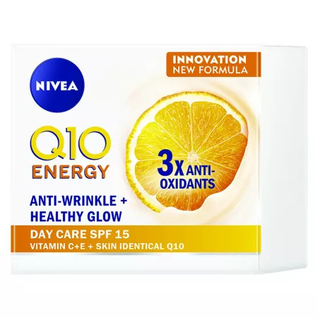 Crema antirid de zi Q10 Energy SPF 15 Vitamnia C + E - 50 ml