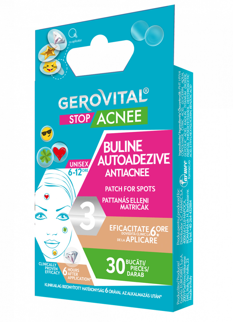 Gerovital Stop Buline Autoadezive Antiacnee - 30 buc/cutie