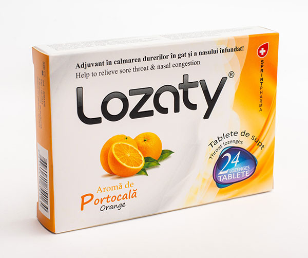 Lozaty cu aroma de Portocale - 24 tbl Sprint Pharma
