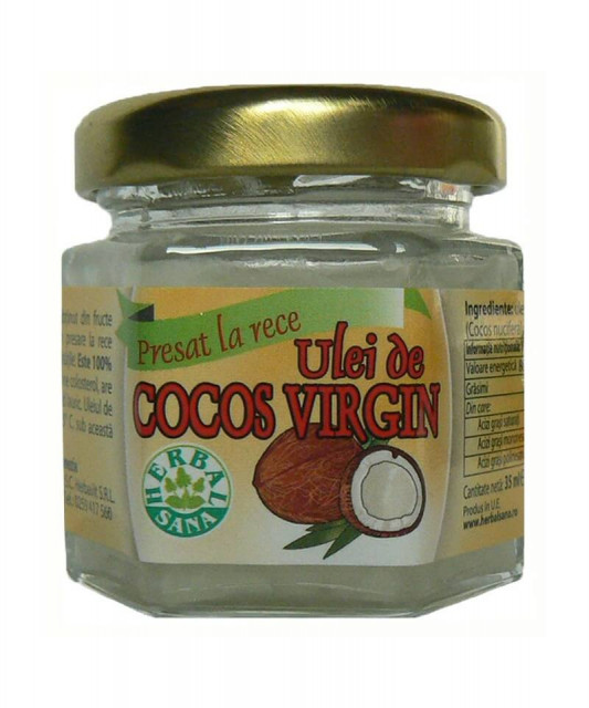 Ulei cocos virgin presat la rece - 35 ml