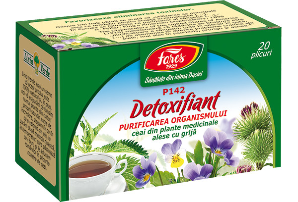 Ceai Detoxifiant - Purificarea organismului, P142 - 20 pl Fares