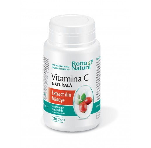 Vitamina C din extract Macese - 30 cps