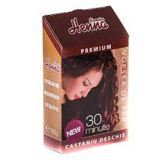 Vopsea de par Henna Sonia Premium, Castaniu deschis - 60 g